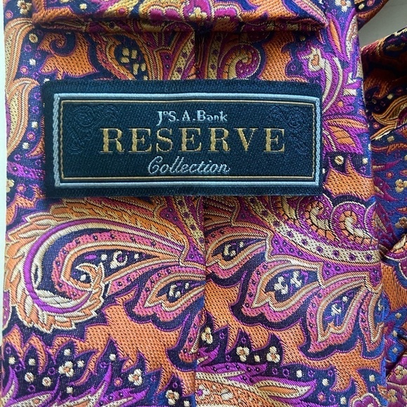 Set of 2 men's ties: Jos a Banks Reserve and Altea Milano both 100% silk - Picture 8 of 9